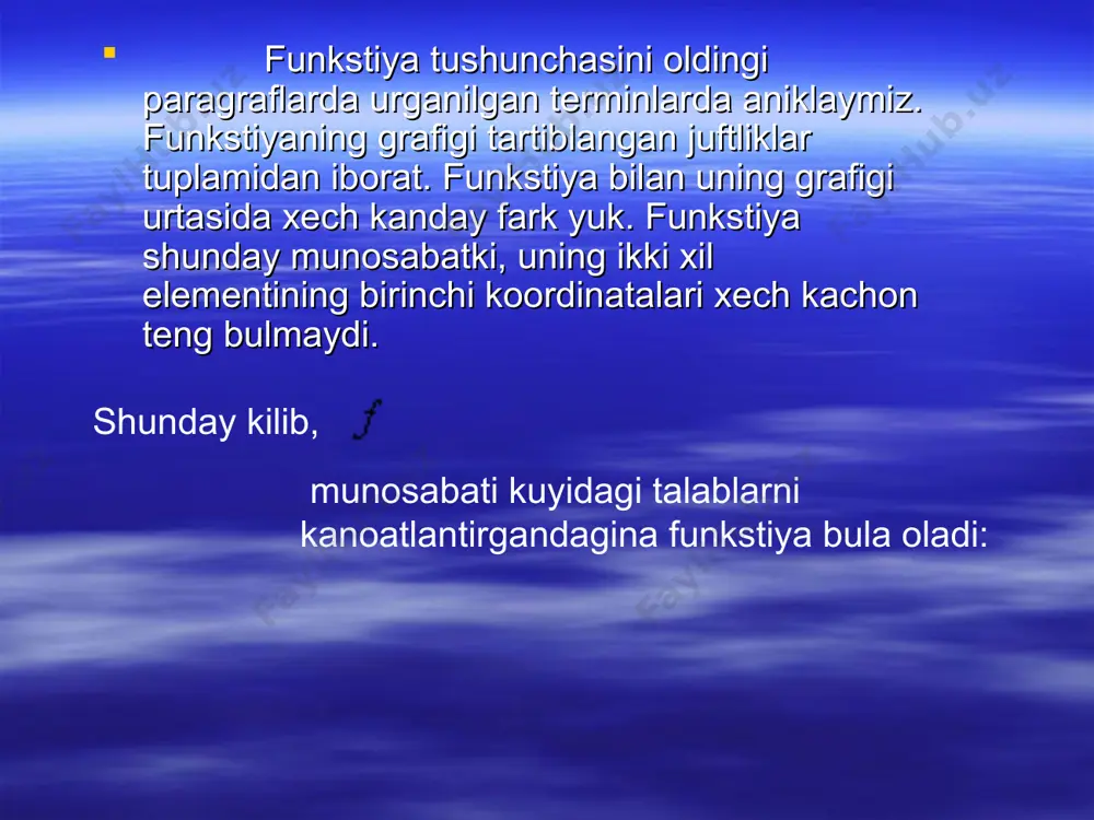 funksiya tushunchasi - Page 4