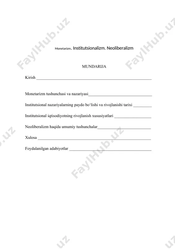 massasini kamaytiradi. foiz stavkalari pasayganda, kreditlar qiymati pasayadi. odamlar ko'proq kredit olishlari va faol ravishda pul sarflashlari mumkin, shu bilan iqtisodiyotni rag'batlantiradilar. umuman olganda, pul-kredit siyosatini cheklovchi yoki kengaytiruvchi deb ta'riflash mumkin. birinchi holda, fed federal mablag'lar stavkasini oshirish yoki pul massasini kamaytirish orqali inflyatsiyani pasaytiradi. kengaytirilgan pul-kredit siyosati pul massasining tez o'sishiga yoki qisqa muddatli foiz stavkalarining pasayishiga asoslanadi. monetarizm tarixi - monetarizm xx asrning 70-yillarida gullab-yashnagan. bu o'n yil inflyatsiyaning o'sishi va iqtisodiyotning sekinlashishi bilan birga keldi. monetarizm nazariyasi aqsh va buyuk britaniyadagi vaziyatni yaxshilashga qaratilgan edi. 1979 yilda amerikada inflyatsiya eng yuqori ko'rsatkichga — 20% ga etdi. federal rezerv amaldagi strategiyani o'zgartirishga qaror qildi. keyingi yillarda ko'plab iqtisodchilar monetarizmga qarshi chiqishdi. buning sababi pul massasi ko'rsatkichlari va inflyatsiya o'rtasida aniq bog'liqlik yo'qligi edi. bundan tashqari, ushbu nazariya keyingi o'n yilliklar davomida aqsh iqtisodiyotida kuzatilgan ko'plab hodisalarni tushuntirishga qodir emasligini isbotladi. hozirgi kunda aksariyat zamonaviy iqtisodchilar pul massasining …