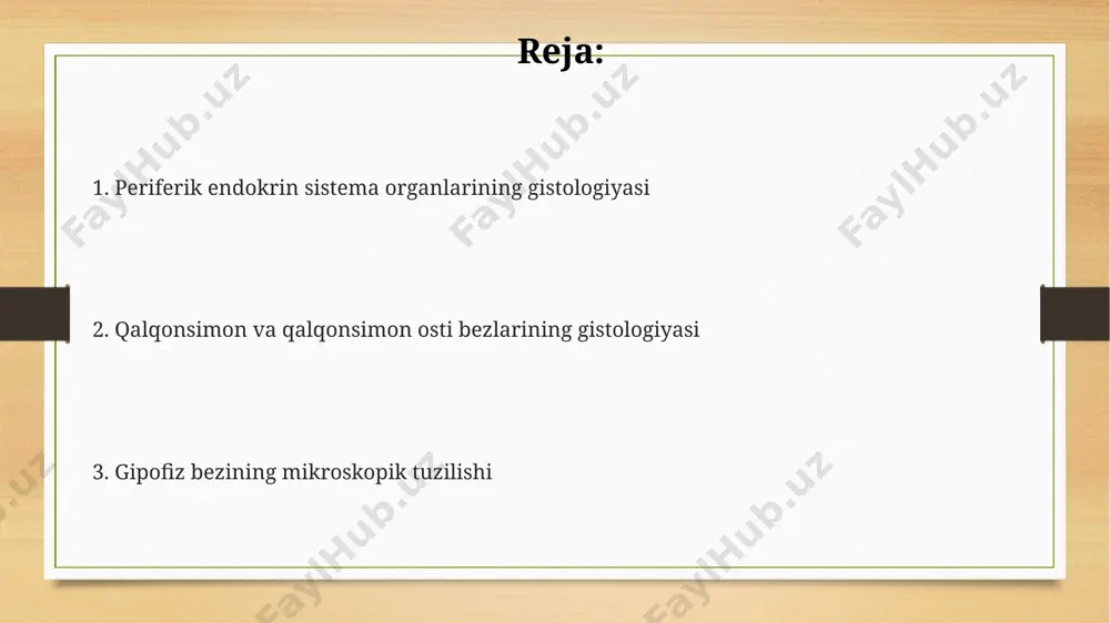 i, konsentrik tarzda joylashgan epitelial hujayralardan tashkil topgan tuzilmalar uchraydi, ularning diametri 20-50 mkm ga yetadi. qalqonsimon bezning qon ta'minoti bezning kapillyar to'ri juda zich bo'lib, follikulalarni o'rab oladi va gormonlarning qonga tez va samarali o'tishini ta'minlaydi, taxminan 50-70% qon oqimini tashkil qiladi. qalqonsimon bezning venöz qon oqimi yuqori va pastki qalqonsimon venalari orqali amalga oshiriladi, ba'zi hollarda o'rtacha 3-5 ta venalar bo'lishi mumkin. qalqonsimon bezning yuqori va pastki qalqonsimon arteriyalari orqali ikki tomonlama qon bilan ta'minlanadi, ular umumiy uyqu arteriyasining tarmoqlari hisoblanadi. adrenalkorteksning zonalari fasciculata zonasida kortikotsitlarning uzun va tartibli ustunlari ko'zga tashlanadi, ular lipid tomchilariga boy va kortizol sintezida ishtirok etadi, bu zona korteksning 80% ni tashkil qiladi. buyrak usti korteksining uchta zonasining (glomerulosa, fasciculata va retikularis) har biri turli gormonlarni, masalan, aldosteron, kortizol va androgenlarni ishlab chiqaradi va ularning hujayra tuzilishi va funksiyasi farq qiladi. glomerulosa zonasidagi hujayralar, asosan, mineralokortikoidlarni, xususan, aldosteronni ishlab chiqarishga ixtisoslashgan va ularning …