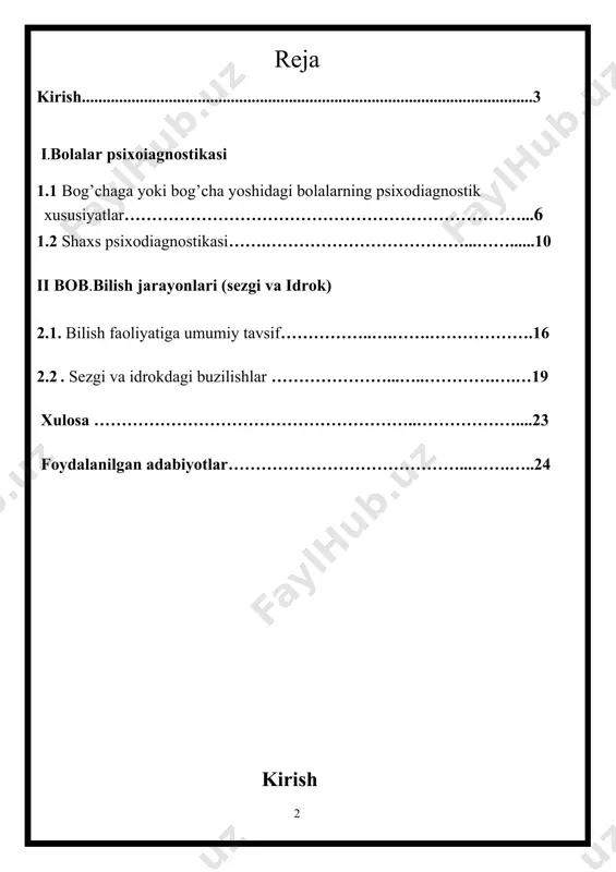va ularni ilmiy jihatdan printsipial baholashning imkon darajasini aniqlashtirish; hozirgi paytda psixologik ko‘rinishlarning miqdorini baholash va uning ilmiy asoslanganlik holatini o‘rganish; psixodiagnostik usul va uslublarning asosiy metodologik talablari nimalardan iborat; psixodiagnostik tadqiqotning shart-sharoitlari, natijalarni qayta ishlash hamda ularni interpretatsiya qilish usullarining ishonchliligi nimalarga asoslangan; test va psixodiagnostik metodlarning tuzilishi hamda ilmiyligini tekshirishning asosiy muolajalari nimalardan iborat. psixodiagnostika fanining amaliy vazifalari psixolog faoliyatining maxsus sohasiga taalluqli bo‘lib, amaliy psixologik tashxis qo‘yish bilan bog‘liqdir. bunda masala nafaqat nazariy, balki psixodiagnostik tadqiqotni tashkil qilish va o‘tkazishning amaliy jabhalarini qamrab oladi hamda quyidagi vazifalardan iboratdir: psixodiagnostga mutaxassis sifatida qo‘yiladigan kasbiy talablarni aniqlashtirish; psixolog haqiqatdan ham u yoki bu psixodiagnostik metodlarni mutaxassis sifatida muvaffaqiyatli o‘zlashtirib olgani haqida minimal amaliy shartlar, ya'ni kafolat sifatida; psixodiagnostika sohasida o‘z ishini muvaffaqiyatli amalga oshirish uchun psixolog o‘zida mujassamlashtirishi shart bo‘lgan bilim, ko‘nikma va malakalar; psixologning psixodiagnostika sohasida malakali mutaxassis ekanligini hamda amaliy jihatdan tayyorgarligini baholash mezonlarini hamda dasturlarini ishlab …