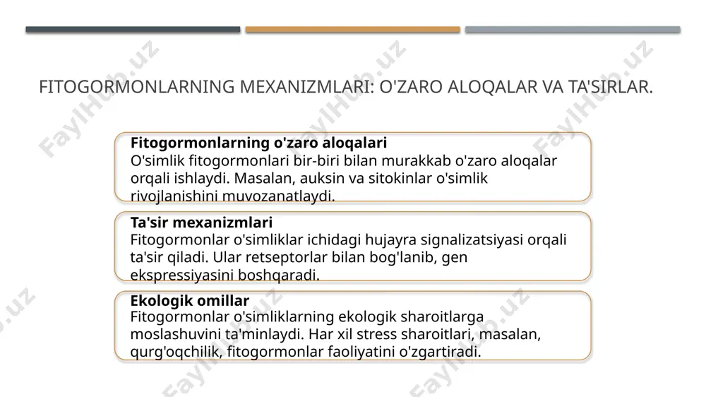 o'simlik fitogormonlari va ularning mexanizmlari - Page 5