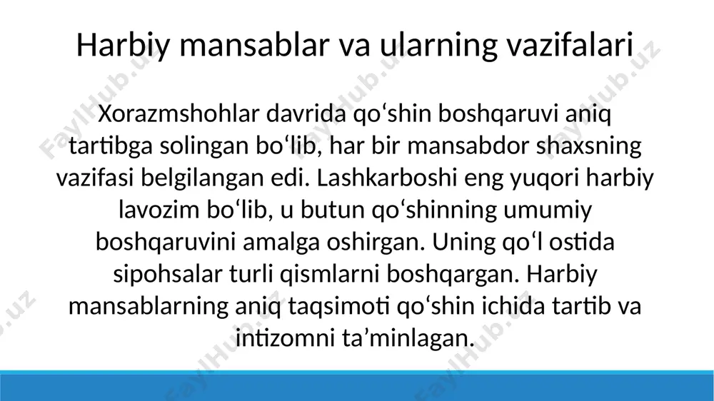 xorazmshohlar davrida harbiy ish va mansablar - Page 5