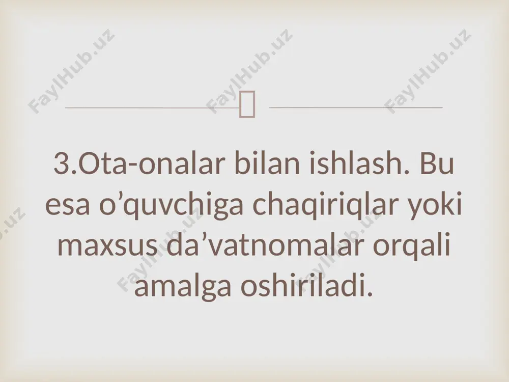 guruh rahbarining ota-onalar bilan olib boradigan ish shakllari - Page 5