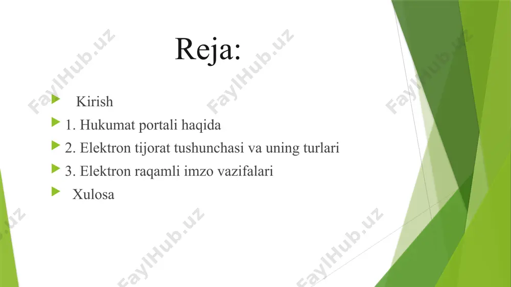 lat xaridlari va korporativ xaridlarni tashkil etish hamda o‘tkazish o‘zbekiston respublikasi vazirlar mahkamasi tomonidan belgilangan tartibda amalga oshiriladi. raqamli mahsulotlar intellektual mulk obyektlarining elektron ko‘chirma nusxalari shuningdek, elektron axborot muhitida moddiy natijaga ega bo‘lmagan muayyan harakatlarni bajarish. elektron tijorat ishtirokchisi quyidagi huquqlarga ega ofertani joylashtirish realizatsiya qilish saqlash uchun topshirish. elektron savdo maydonchasi tovarlar (ishlar, xizmatlar) oldi-sotdisini masofadan turib amalga oshirish imkonini beruvchi axborot tizimi; elektron raqamli imzo elektron hujjatdagi mazkur elektron hujjat axborotini elektron raqamli imzoning yopiq kalitidan foydalangan holda maxsus oʻzgartirish natijasida hosil qilingan hamda elektron raqamli imzoning ochiq kaliti yordamida elektron hujjatdagi axborotda xatolik yoʻqligini aniqlash va elektron raqamli imzo yopiq kalitining egasini identifikatsiya qilish imkoniyatini beradigan imzo. nima uchun kerak? hujjatlarni raqamlashtirish bilan birgalikda elektron raqamli imzo (eri) yaratildi. bu an'anaviy imzoning muqobil varianti bo‘lib, elektron hujjatlarni imzolash va haqiqiyligini tekshirishda shaxsni tasdiqlash uchun ishlatiladi. eri vaqt va pulni sezilarli darajada tejaydi hamda ikki yil muddatga …