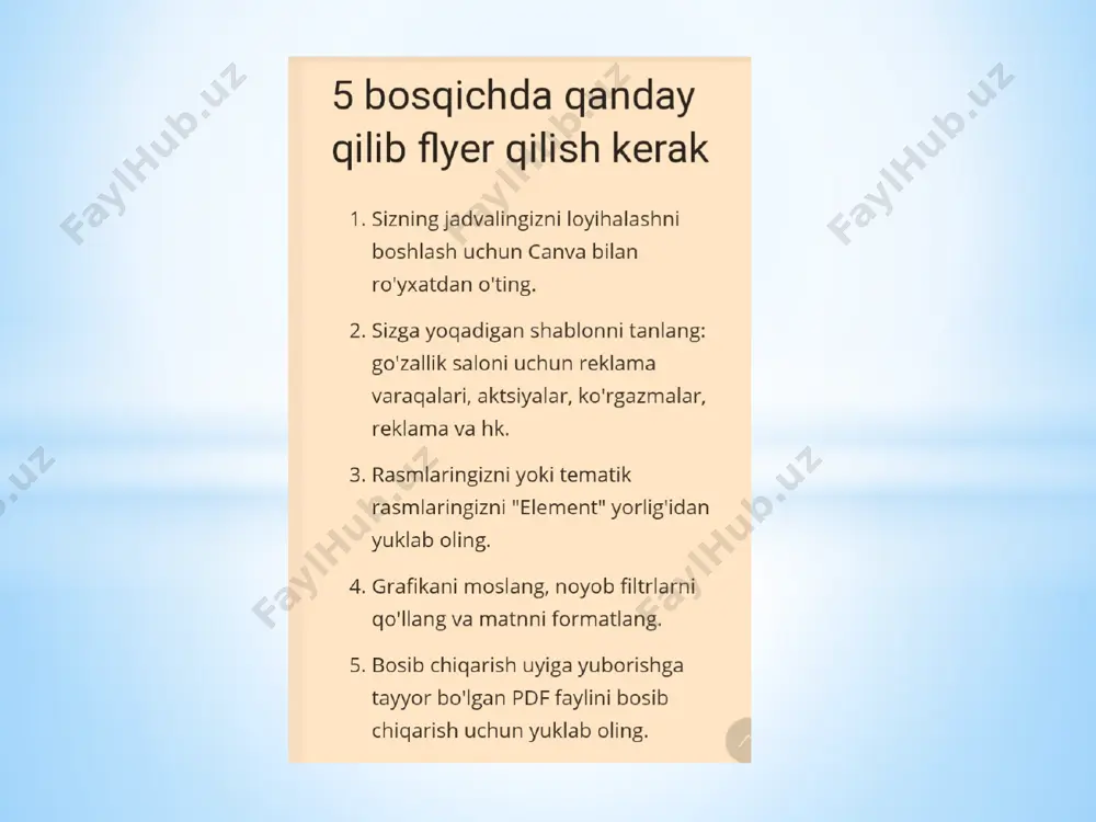 flayer tayyorlash tartibi - Page 2