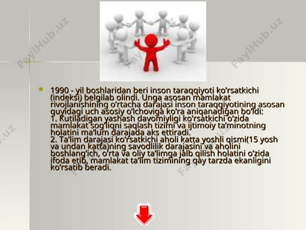 inson taraqqiyoti konsepsiyasi - Page 5