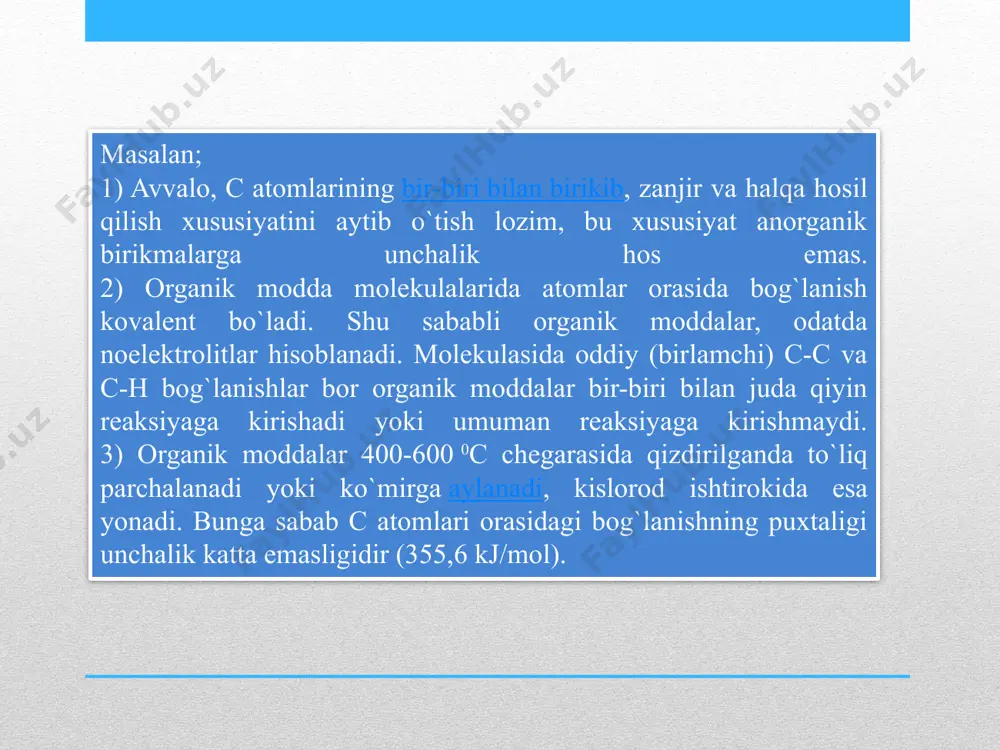 organik reaksiyalarning turlari - Page 5