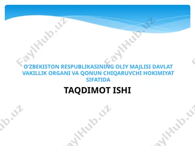 parlamentarizm tarixi — PPTX