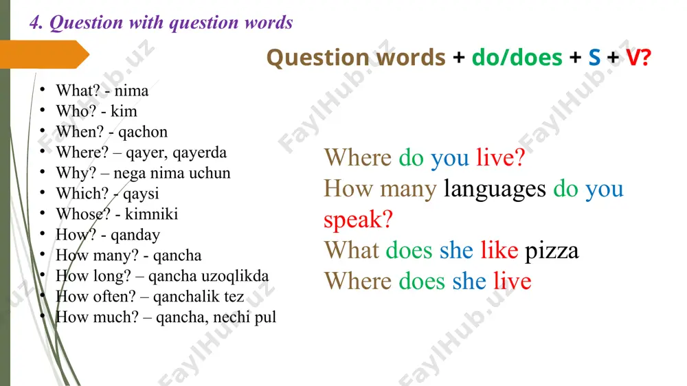 the present tenses. taqdimot 20 bet - Page 5