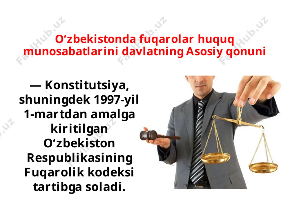 ligi bo‘lmagan shaxslar tushuniladi. jamoa subyektlariga yuridik shaxslar kiradi. foyda olishni o‘z faoliyatining asosiy maqsadi qilib olgan tijoratchi tashkilotlar (to‘liq va kommandit shirkatlar, cheklangan va qo‘shimcha mas’uliyatli jamiyatlar, aksiyadorlik jamiyatlari, unitar korxonalar va boshqalar); foyda olishni o‘z faoliyatining asosiy maqsadi qilib olmagan notijorat tashkilotlar (matlubot kooperativlari, jamoat birlashmalari, fondlar, fuqarolarning o‘zini o‘zi boshqarish idoralari va boshqalar). o‘zbekiston respublikasi fuqarolik kodeksida yuridik shaxslarning ikki turi qayd etilgan: fuqarolik huquqi subyekti sifatida davlat huquqiy munosabatlarning boshqa ishtirokchilari bilan bir хil asoslarda ish ko‘radi. bunda, umumiy qoidaga muvofiq, davlat va u tashkil etgan yuridik shaxslar bir-birlarining majburiyatlari bo‘yicha javobgar bo‘lmaydi. huquqiy munosabatlar subyekti bo‘lish uchun shaxslar huquqiy layoqat yoki muomala layoqatiga ega bo‘lishlari kerak. huquqiy layoqat — fuqarolarning huquq va burchlarga ega bo‘lish layoqati. fuqaroning huquqiy layoqati u tug‘ilgan paytdan e’tiboran vujudga keladi va butun hayoti davomida saqlanadi. muomala layoqati — shaxsning o‘z harakatlari bilan fuqarolik huquqlariga ega bo‘lish va ularni amalga oshirish, …