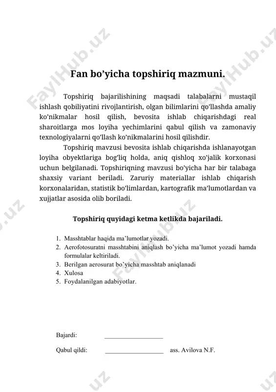 topshiriq "raqamli fotogrammetriya" fanidan - Page 2