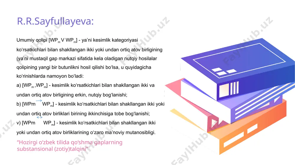 ayon qilishdir. shuning uchun ilmiy matnlarda qo‘shma gaplar quyidagi shakllarda ishlatiladi: 1. bog‘lovchi yordamida bog‘langan qo‘shma gaplar bu turdagi gaplarda fikrlarning o‘zaro mantiqiy bog‘liqligi bog‘lovchilar orqali ifodalanadi. ko‘pincha "va", "shuningdek", "ammo", "lekin", "shuning uchun", "shunga ko‘ra" kabi bog‘lovchilar qo‘llaniladi. masalan: keltirilgan ma’lumotlar o‘zaro mos keladi, chunki ular bir xil sharoitlarda olingan.. 2. bog‘lovchisiz qo‘shma gaplar bu usulda fikrlar o‘zaro bog‘lanadi, lekin bog‘lovchilar ishlatilmaydi. ularning o‘zaro aloqasi faqat mazmun orqali aniqlanadi. masalan: tajribalar o‘tkazildi, natijalar tahlil qilindi. . 3. ergash gapli qo‘shma gaplar bu yerda asosiy va ergash gap o‘rtasida sabab-oqibat, shart-sharoit yoki boshqa ma’no bog‘lanishi mavjud bo‘ladi. masalan: agar temperatura oshsa, bosim ham ortadi. 2. nutq shaklida xususiylashuv: yozma nutqda: bog‘lovchilarni ishlatish qat’iy rioya qilinadi: u yaxshi o‘qidi, shuning uchun ham imtihondan yuqori baho oldi. og‘zaki nutqda: bog‘lovchilar qisqarishi yoki tushirilishi mumkin: u yaxshi o‘qidi, imtihondan yuqori baho oldi. 3. sintaktik soddalashtirish soddalashtirilgan shakl: u vaqtida yetib keldi — yo‘lni …