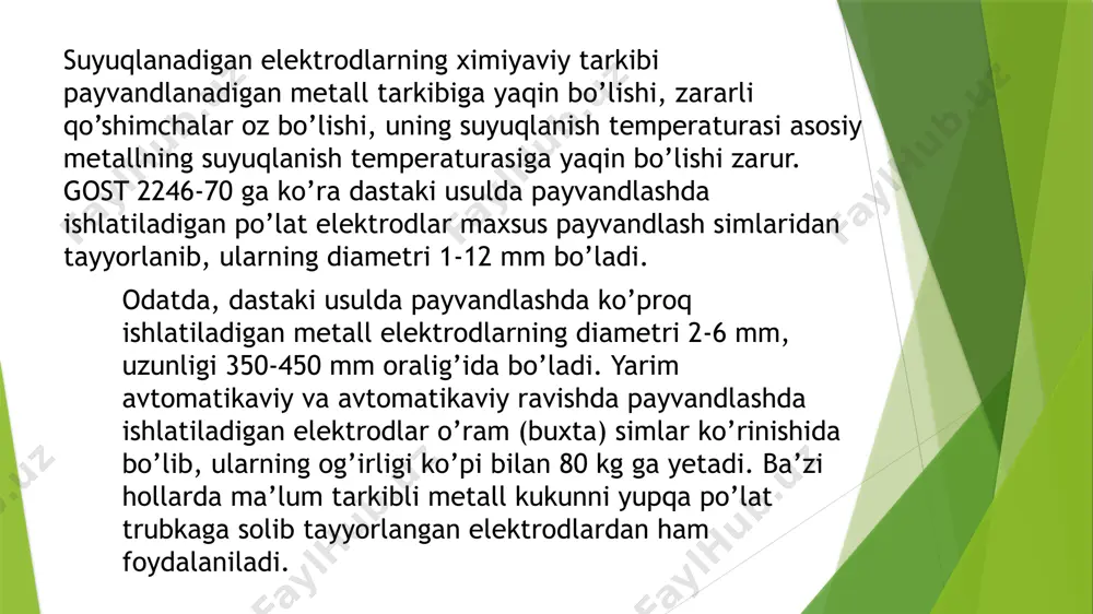 elektrodlarga qoplama qoplash texnologik jarayonlari - Page 5