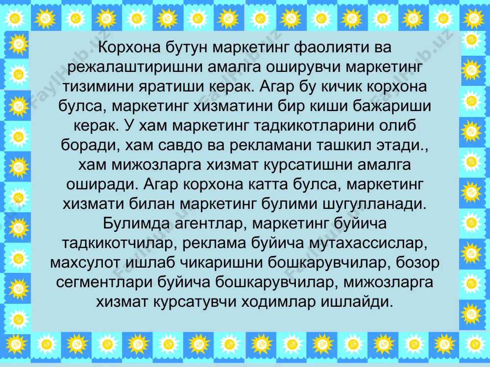 корхонада маркетинг хизмати - Page 5
