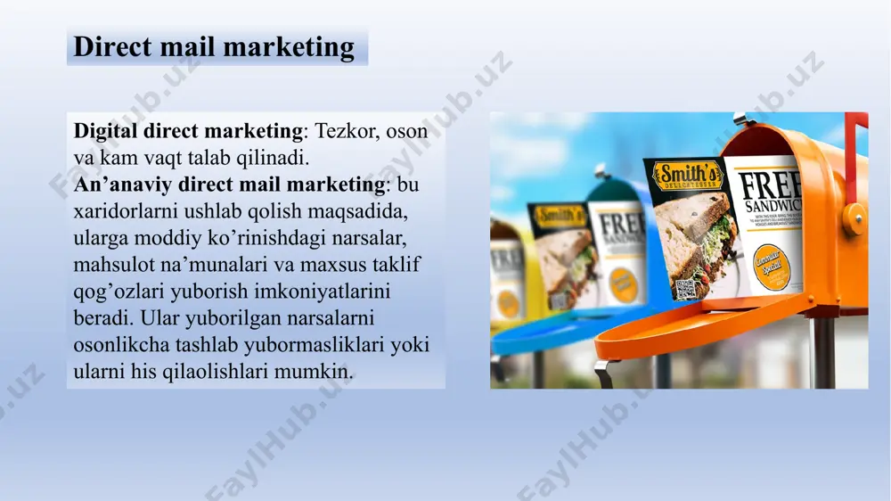 at, raqamli kataloglar interaktiv bo'lishi mumkin. masalan, ikea katalogi ilovasi mijozlarga ikea mahsuloti o‘z makonida qanday ko‘rinishini ko‘rish uchun xona dizayni va ranglar sxemasi bilan tajriba o‘tkazish hamda mahsulot va dizayn g‘oyalarini ijtimoiy tarmoqlar orqali boshqalar bilan baham ko‘rish imkonini beradi. online kataloglar raqamli kataloglarning afzalliklariga qaramay, print kataloglar hali ham gullab-yashnamoqda. aqshning to'g'ridan-to'g'ri sotuvchilari 2016-yili 12 milliardga yaqin katalogni pochta orqali jo'natdilar, bu har bir amerikalik xonadonga 97 tadan ko'proq. yangi raqamli davrda o'zlarining eski moda qog'oz kataloglaridan voz kechmaslikka bir nechta sabablar bor birinchidan, bosma kataloglar onlayn va mobil savdoni rivojlantirishning eng yaxshi usullaridan biri bo‘lib, ularni raqamli vaqtda har qachongidan ham muhimroq qiladi. misol uchun, bir tadqiqot shuni ko'rsatdiki, lands' end xaridorlarining 75 foizi xarid qilish uchun chakana sotuvchining onlayn yoki mobil saytiga borishdan oldin print katalogni ko'rib chiqishadi. erkaklar kiyim-kechak kompaniyasi bonobos shuni aniqladiki, birinchi marta onlayn mijozlarning 30 foizi katalogni olganlaridan keyin u yerda xarid …