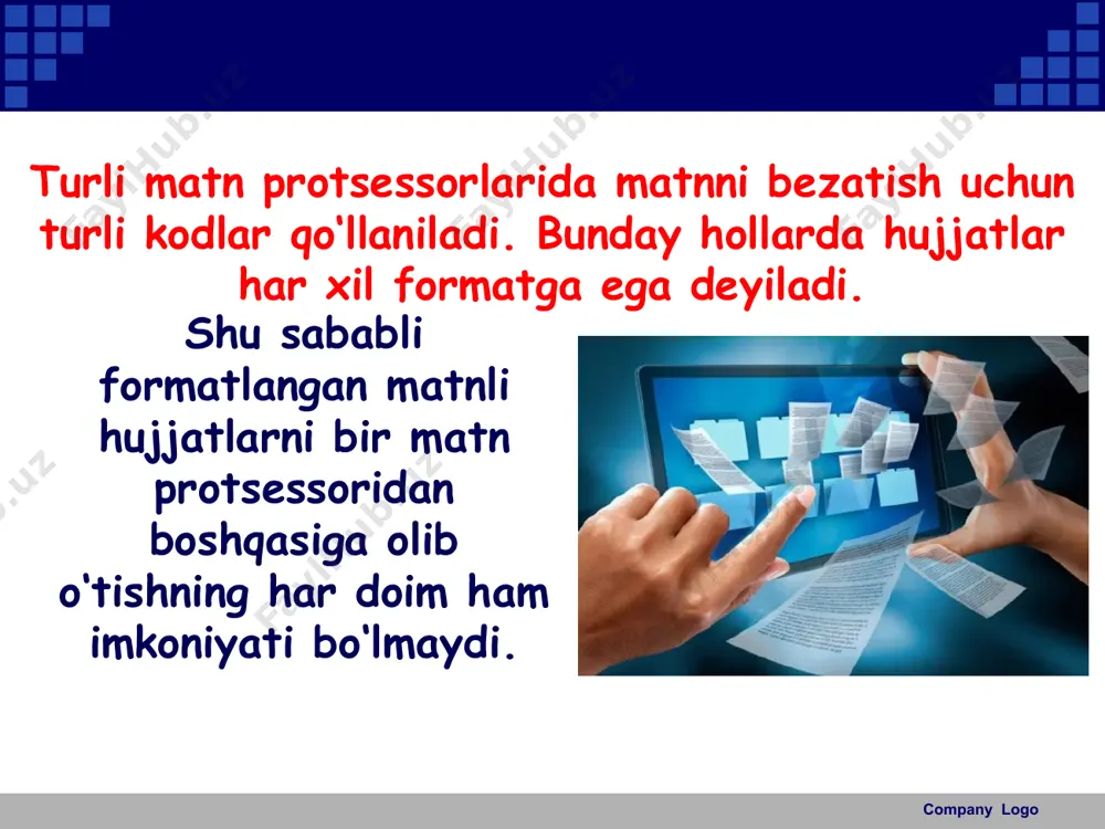 ms word matn protsessori interfeysi 6-sinf - Page 4