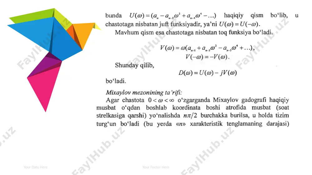 avtomatik boshqarish nazariyasi - Page 3