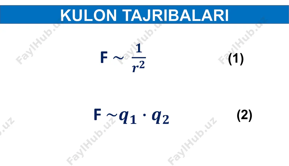 zaryadlarning o‘zaro ta’siri. kulon qonuni - Page 4