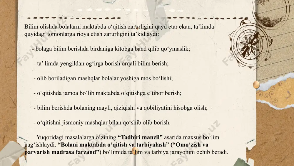 abu ali ibn sinoning ta'lim tarbiya haqidagi fikrlari - Page 5