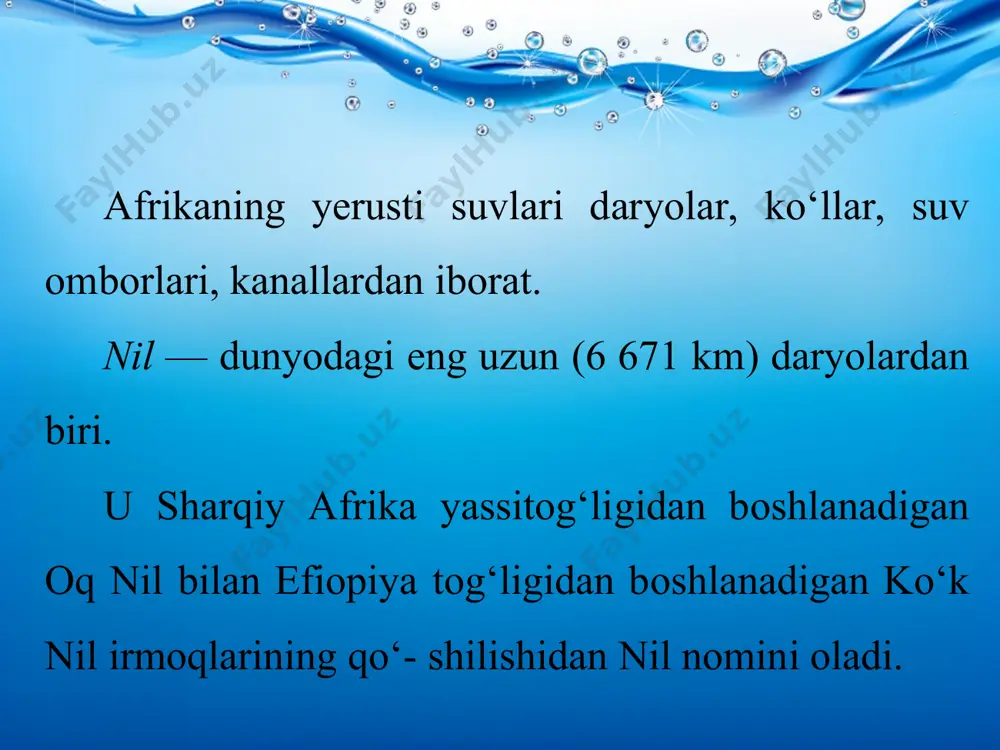 afrika ichki suvlari 6-sinf - Page 3