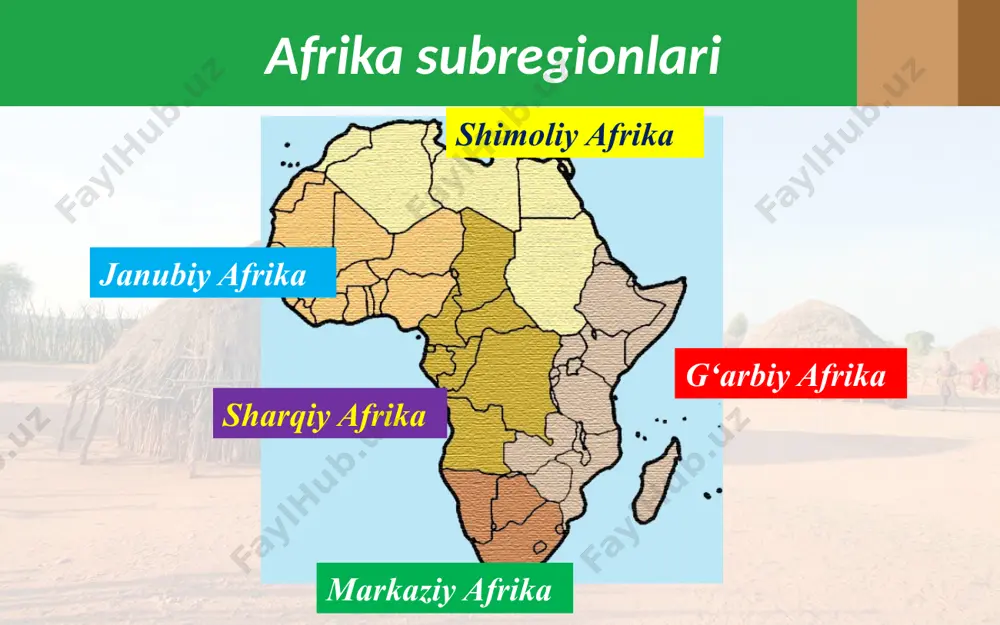 afrika subregionlari. 10 - sinf - Page 3