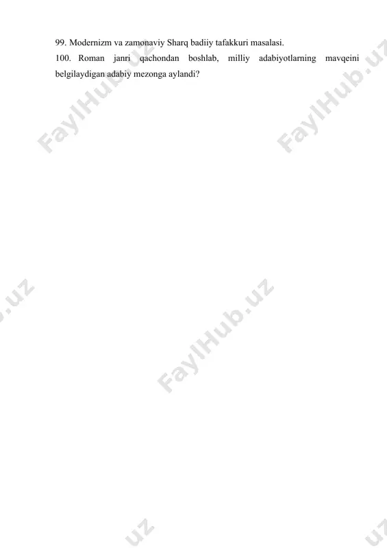 qiyosiy adabiyotshunoslikdan savollar - Page 5