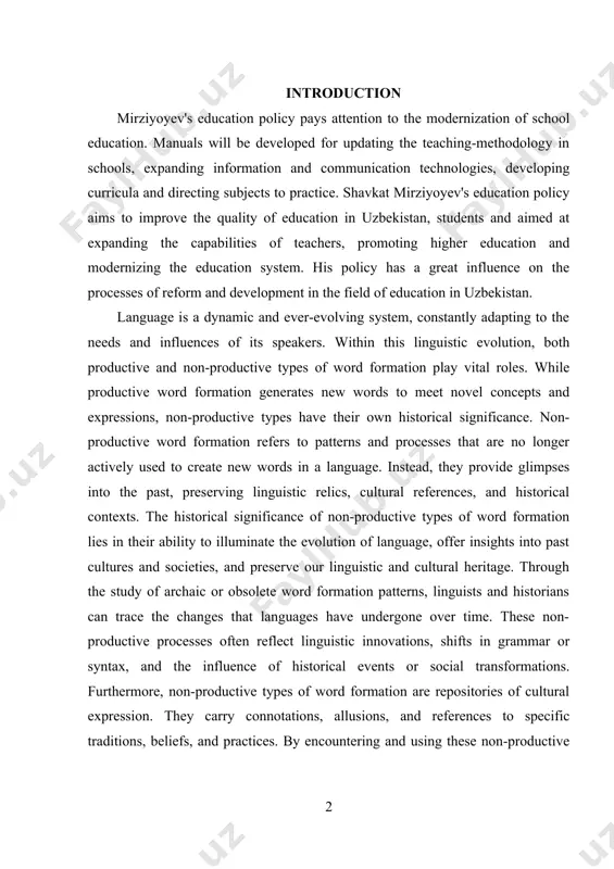 word formation lies in their ability to illuminate the evolution of language, offer insights into past cultures and societies, and preserve our linguistic and cultural heritage. through the study of archaic or obsolete word formation patterns, linguists and historians can trace the changes that languages have undergone over time. these non-productive processes often reflect linguistic innovations, shifts in grammar or syntax, and the influence of historical events or social transformations. furthermore, non-productive types of word formation are repositories of cultural expression. they carry connotations, allusions, and references to specific traditions, beliefs, and practices. by encountering and using these non-productive words, individuals can maintain a connection to their cultural roots, preserve ancient knowledge, and strengthen their sense of identity. non-productive word formation also plays a crucial role in literature, art, and historical documentation. writers and poets employ archaic or obsolete word formations to evoke specific historical periods or create a particular …