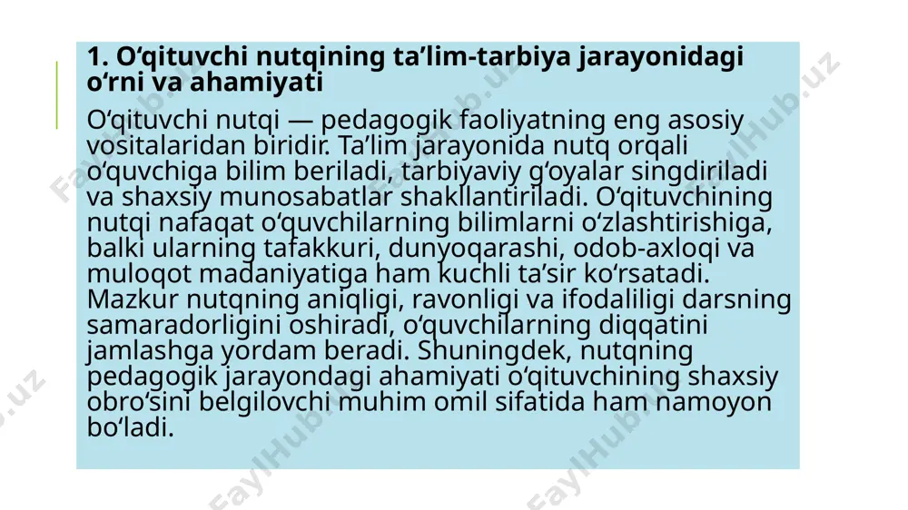 oʻqituvchining nutq texnikasi va notiqlik madaniyati - Page 5