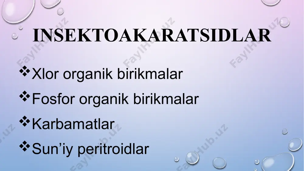 insektitsidlar va akaratsidlar - Page 3