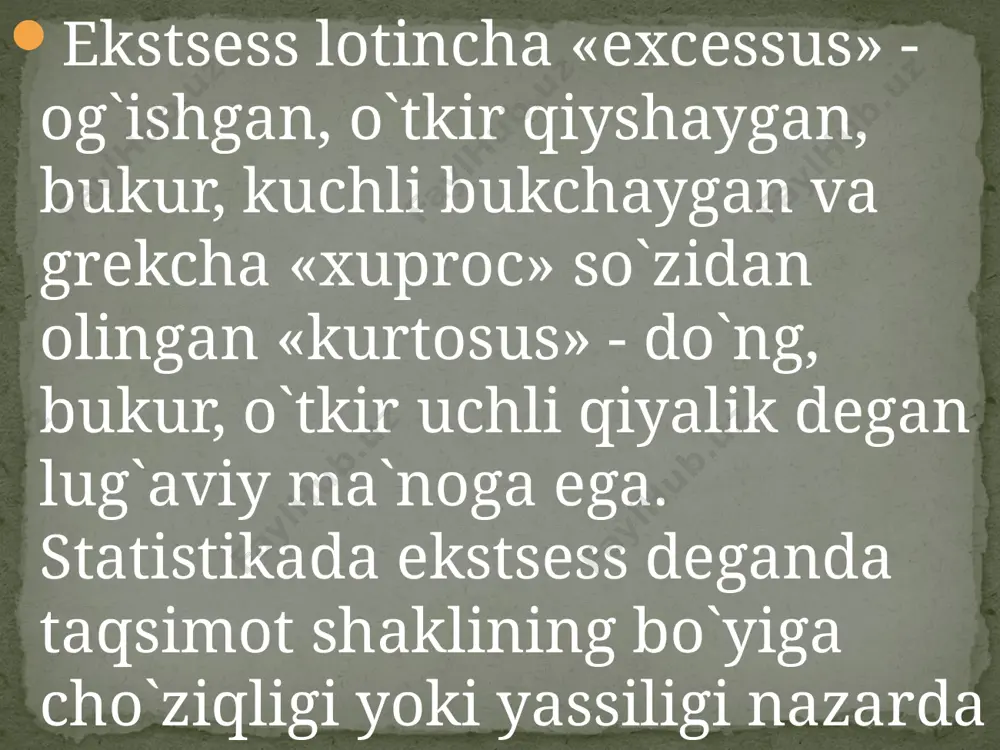 assimetriya va ekstsess tushunchalarining zarurligi - Page 5