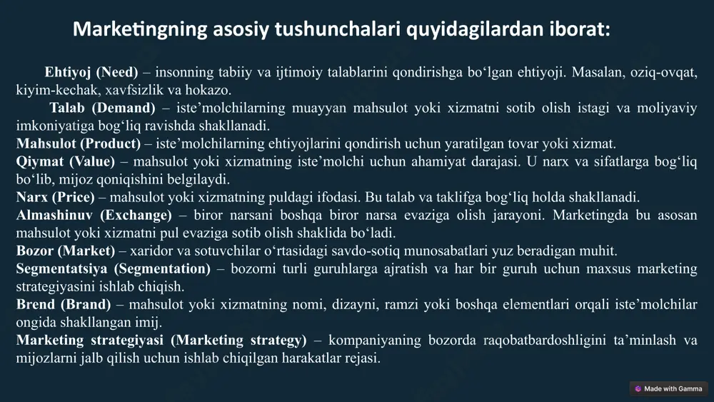 asosan maxsus shakldagi muhtojlikdir. ehtiyojlarning quyidagi turlari mavjud: fiziologik ehtiyojlar - insonning ichki muhitini (gomeostaz) saqlab turish bilan bog‘liq ehtiyojlar. ijtimoiy ehtiyojlar - hayot va insonlarning jamiyatdagi munosabatlari bilan bog‘liq bo‘lgan ehtiyojlar. ruhiy ehtiyojlar - kishining ruhiy faoliyat qonunlariga binoan vujudga keladigan ehtiyojlar. intellektual ehtiyojlar - insonlarning ichki va tashqi dunyosini bilishga intilishini belgilaydigan ehtiyojlar. ma`naviy ehtiyojlar - insonlarning hayotning ma`naviy asoslarini bilishga intilishlari hamda ular yordamida shaxsiy takomillashuvni taqozo etadigan ehtiyojlar. ularga quyigadilar kiradi: diniy ehtiyojlar - xudoga ishonishga asoslangan ehtiyoj. ular kishining qaysi dinga e`tiqod qilishidan, diniy marosimlar va tadbirlarga qatnashishidan, dinda berilgan ko‘rsatmalarga rioya qilishidan bog‘liq. shaxsning takomillashishga ehtiyoji - insonning o‘zidagi ma`naviy va axloqiy xususiyatlarni rivojlantirishga intilishini taqozo etadigan ehtiyojlar. bu ehtiyojlar ta`lim-tarbiya jarayonidà shakllanadi. muhabbatga ehtiyoj - ko‘ngilning kuchli bog‘langanlik hissiyoti bilan bog‘langan ehtiyojlar. muhabbatga ehtiyoj yuqori ma`naviy darajada (vatanga, insonlarga, biror kishiga, tabiatga, san`atga muhabbat) ham, quyi darajada (narsalarga, taomga, qulaylikka, hashamatga) ham namoyon …