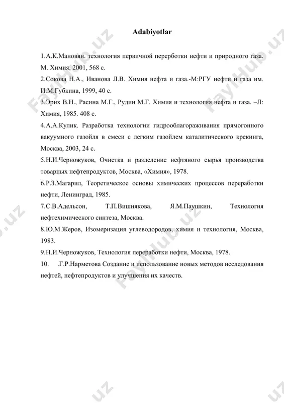 neft kimyosi va neftni qayta ishlash - Page 5