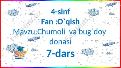chumoli va bug'doy donasi — PPTX