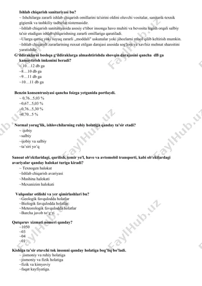 ishlab chiqarish sanitariyasi — DOCX