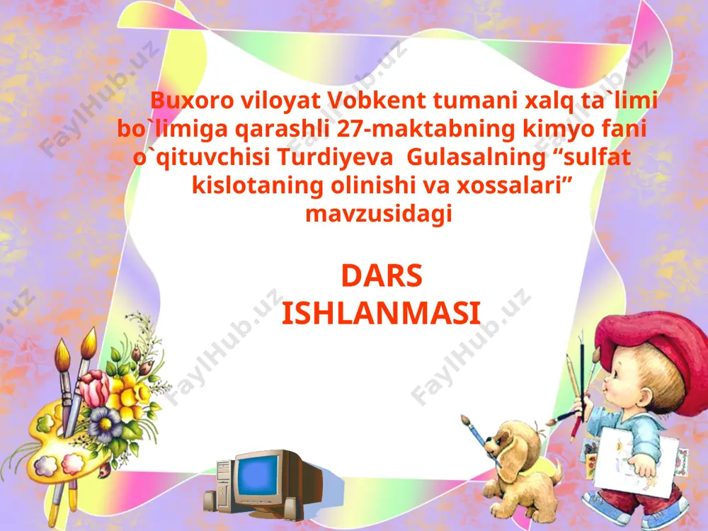kimyo faniga doir dars ishlanmasi - Page 2