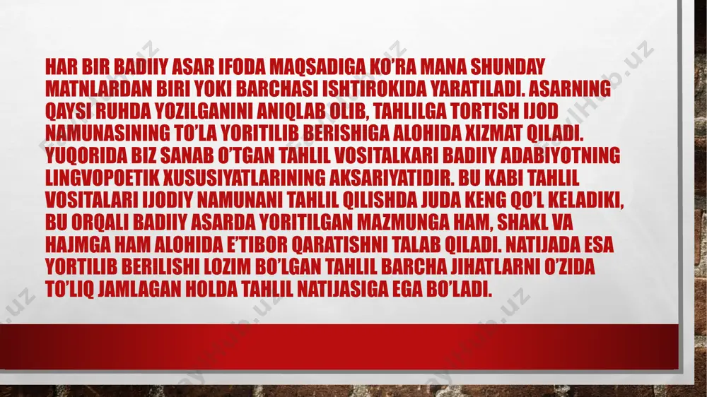 tik usullar yordamida ekspressivlik ta’minlanadi. image4.png image3.jpeg /docprops/thumbnail.jpeg