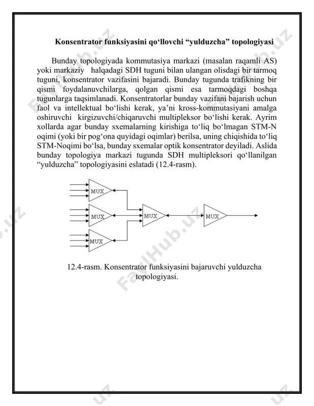 sinxron raqamli ierarxiya (sdh) ning asosiy topologiyalari - Page 5