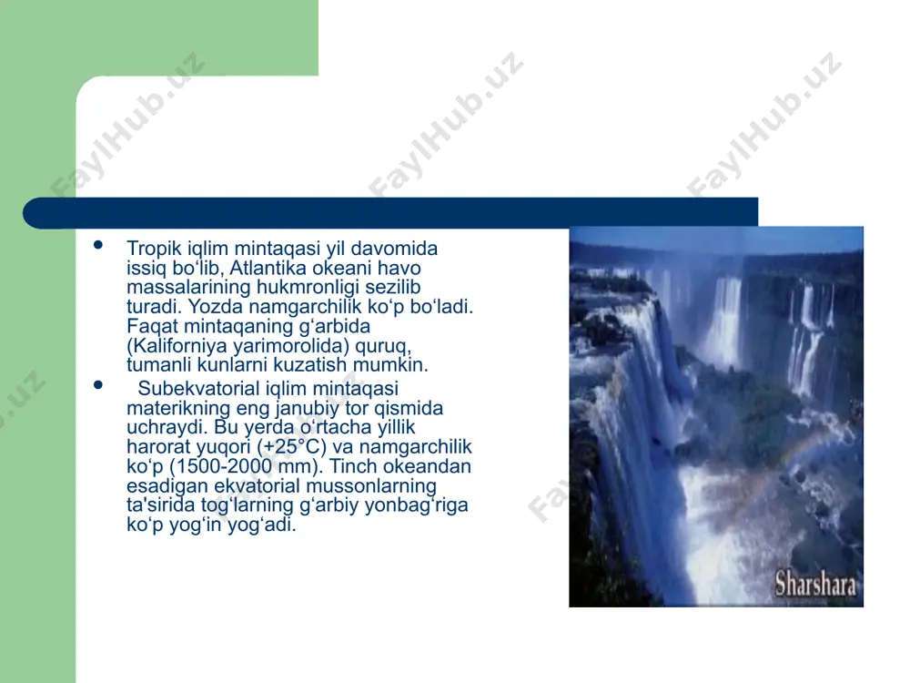 shimoliy amerikaning iqlim mintaqalari tabiat zonalari - Page 5