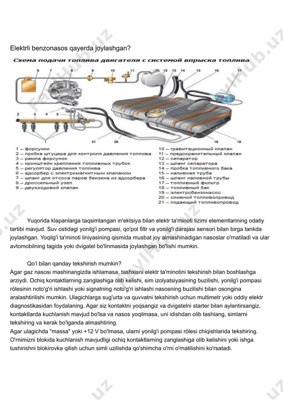 elektr benzin nasoz ishini tekshirish - Page 3
