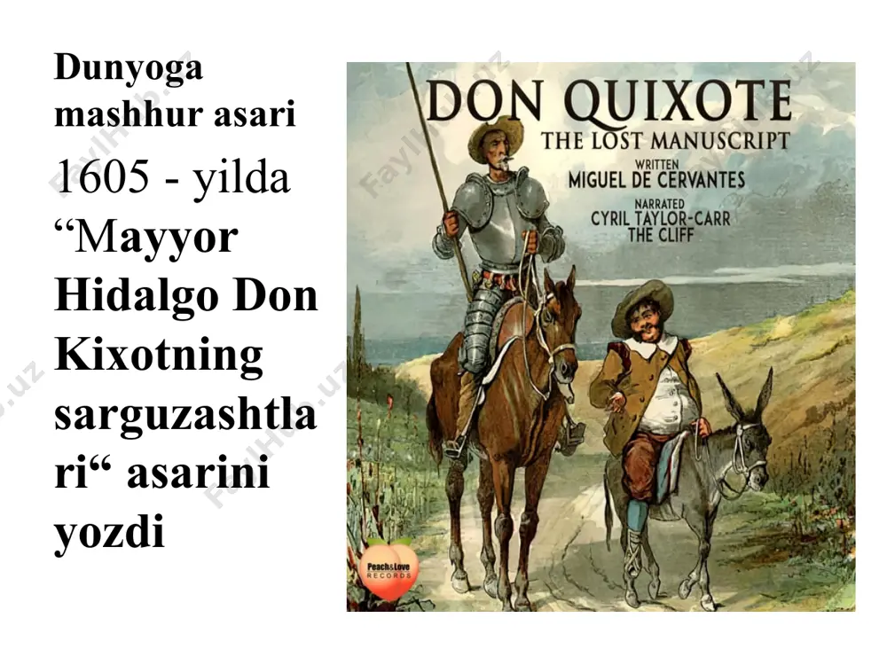 migel de servantes hayoti va ijodi. don kixot asari - Page 4