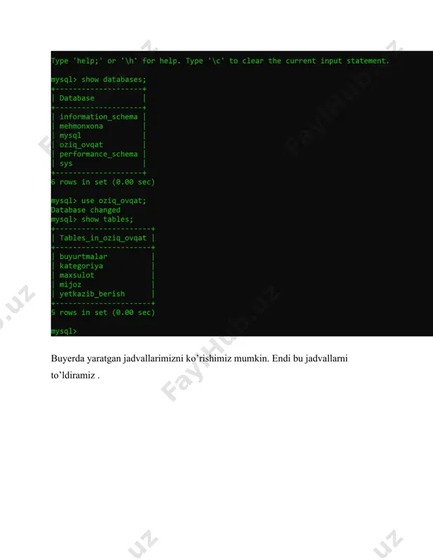 sql tilida jadvallar yaratish, o‘zgartirish va o‘chirish - Page 3