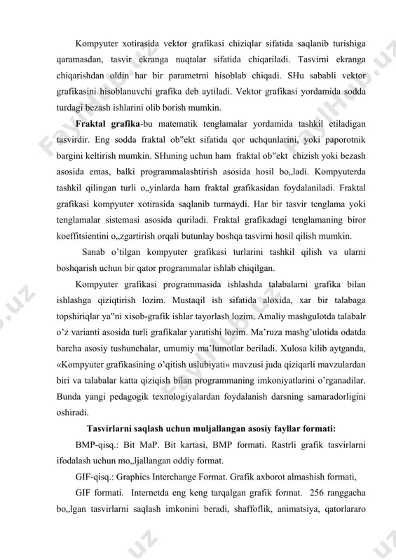 oudon. management information systems. new york, 2016. page 669. 2. s.s.gulomov, b.a.begalov. informatika va axborot texnologiyalari. darslik.-t.: “fan”. 2010.- 628 bet. 3. informatsionnie texnologii v ekonomike i upravlenii: uchebnik /pod red. prof. v.v. trofimova. 2-e izd., pererab. i dop.- m.: yurayt, 2016.- 482 s. 4. avtomatizirovannie informatsionnie texnologii v ekonomike: uchebnik / pod red. prof. g.a. titorenko. 2-e izd. pererab. i dop. - m.: yuniti, 2015. -399 s.