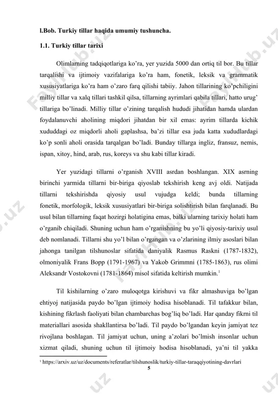 ʻlgan va uygʻurlar ham foydalanib kelgan runik til tashkil etadi. unga hozirgi uygʻur tiliga yaqin boʻlgan turfon shahri shevasi elementlari qoʻshilib, uygʻur yozma manbalarida "turk uygʻur tili" deb ataladigan strukturaralash til paydo boʻlgan. uygʻurlar runik alifbodan tashqari, sugʻd va shu asosda yaratilgan uygʻur yozuvidan, moniy (manixey) va brahmi yozuvlaridan foydalanganlar. v.v.radlov qadimiy uygʻur adabiy tili 8— 9-asrlar oraligʻida toʻliq shakllangan va keyinchalik ibodatxonalarda oʻzgarishsiz qoʻllanib kelgan, deb hisoblaydi. s.ye. malovning topilmalari esa uygʻur yozuvi 19-asr boshlarigacha ganchjou uygʻurlari orasida ishlatib kelinganini tasdiqlaydi.1 qadimgi turkiyzabon elatlarga yaxshi maʼlum boʻlgan qadimgi uygʻur tili bir qancha adabiy tillarni shakllantirishda asos vazifasini oʻtagan. mas, 11 —12-asrlarda uning taʼsiri ostida qoraxoniylarning musulmon davlatida (markazi qashgʻar shahri) shu davlatning "qoraxoniyuygʻur tili" deb ataluvchi oʻz adabiy tili shakllangan. ushbu tilning uygʻur asosi yana shunda koʻrinadiki, baʼzi asarlarni yaratishda arab alifbosi bilan bir qatorda uygʻur alifbosidan ham foydalanilgan. "qoraxoniyuygʻur" atamasi unchalik toʻgʻri emas; oʻrta asr mualliflari boshqacha nomlardan …