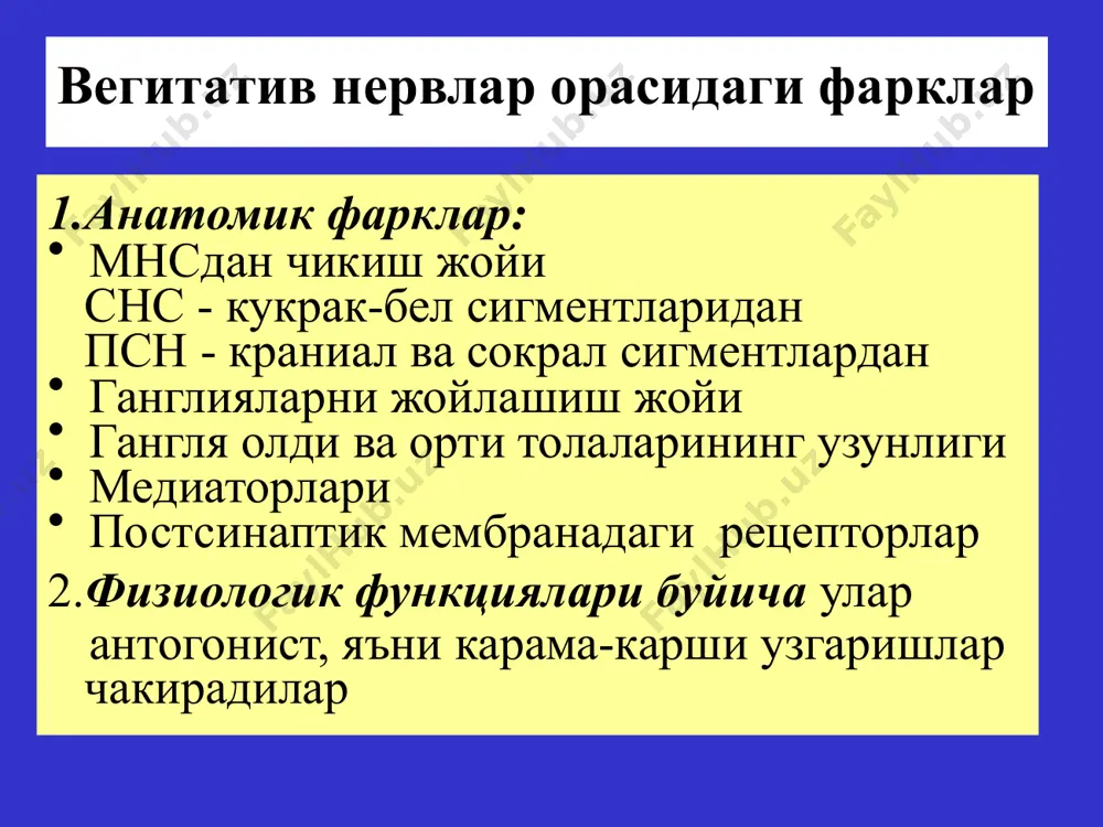 эфферент иннервацияга таъсир этувчи воситалар - Page 4