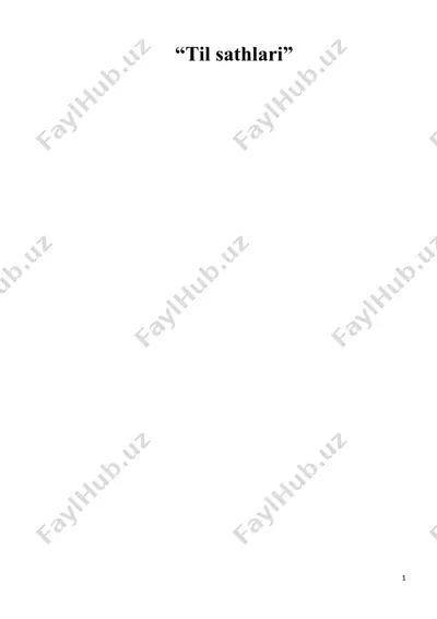 til sathlari — DOCX