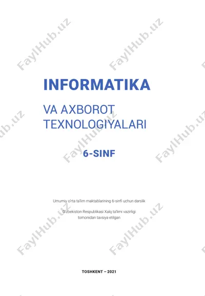 informatika va axborot texnologiyalari — PDF