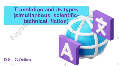 translation and its types — PPTX
