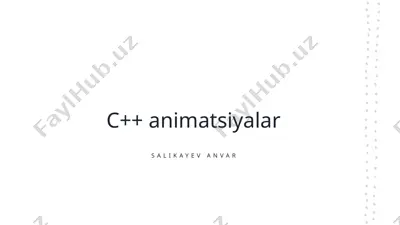 c++ animatsiyalar — PPTX
