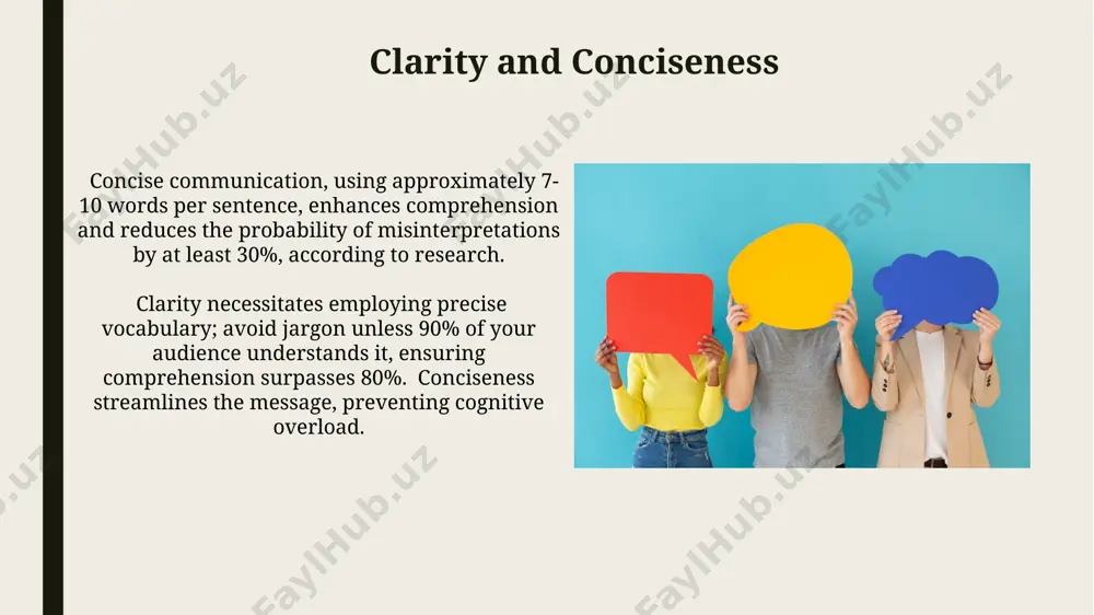 by up to 70%, and hinder effective learning in the classroom environment. approximately 55% of communication is nonverbal, encompassing body language (posture, gestures), facial expressions, and proxemics (use of space), significantly impacting message interpretation and influencing student engagement. thank you for your attention @taqdimot_robot image1.jpg image2.jpg image3.jpg image4.jpg image5.jpg image6.jpg image7.jpg image8.jpg image9.jpg