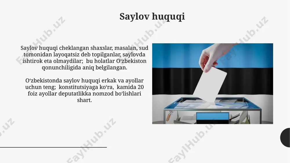 oʻzbekiston respublikasi saylov tizimi - Page 4